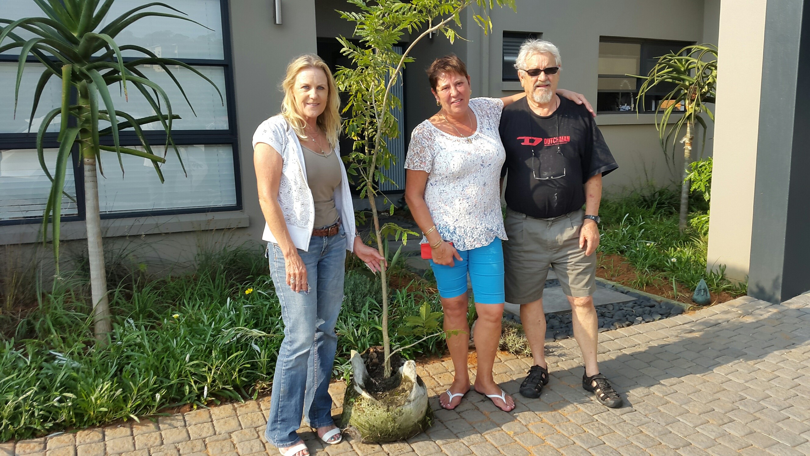 Brenda congratulates her new buyers